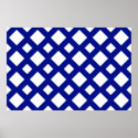 White Diamonds on Navy