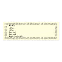 White Diamonds - Skinny Business Cards