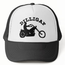 White  Dilligaf Chopper Hats