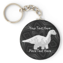 White Dino Keychain