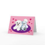 White Dog and Teddy Valentine White Dog and Teddy Valentine