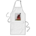 White Dog, Black Cat Kiss Holiday Red Chair aprons
