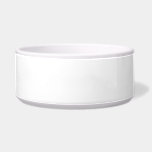 White ~ Dog Bowl 40oz pet bowls