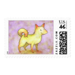 White Dog Stamp