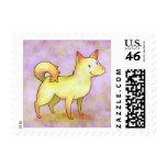 White Dog Stamp
