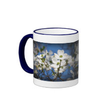 White Dogwood Flowers mug