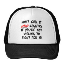 White Dont Call It Your Country Trucker Hat