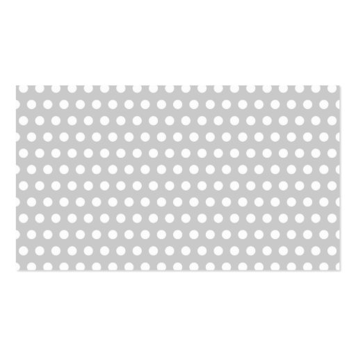 White Dots on Light Grey Business Cards