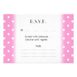White Dots, Pink Polka Dots Pattern. Invite