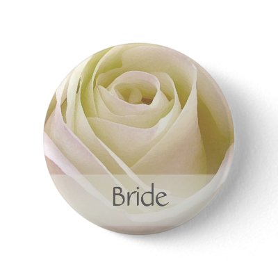 White double rose Bride Pin