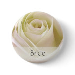 White double rose Bride Pin buttons