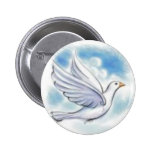 white dove button