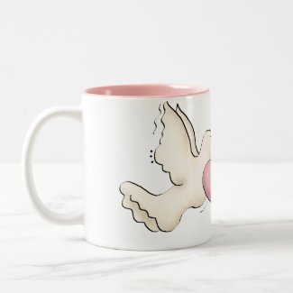 White Doves Mug mug