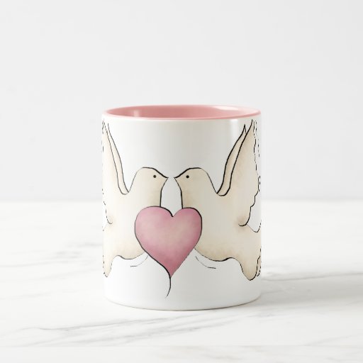 White Doves Mug