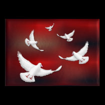 WHITE DOVES OF PEACE posters