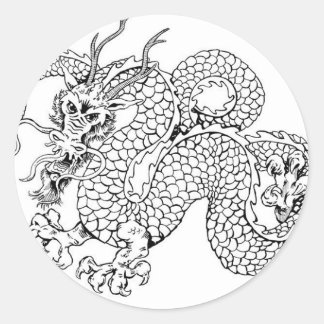 White Dragon Stickers 