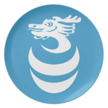 White Dragon Custom Plate