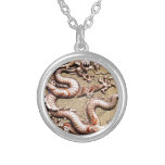 WHITE DRAGON LUCKY CHARM NECKLACE