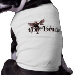 White Dress Fairy Red Negative - The Bride Dog Clothes