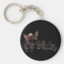 White Dress Fairy Red Negative - The Bride Keychains