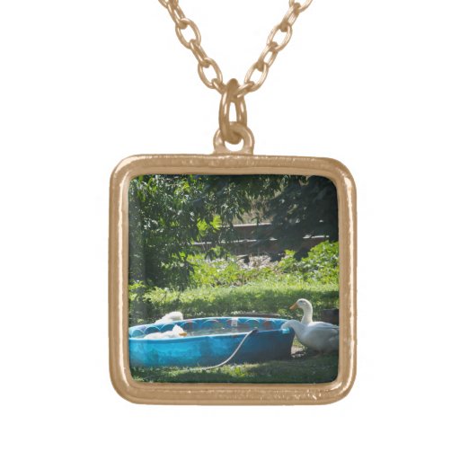 White Ducks and a Pool Pendant