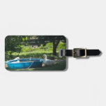 White Ducks and a Pool Tags For Luggage