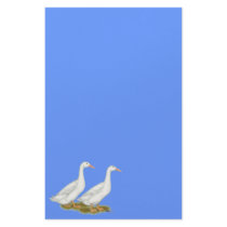 White Ducks Customized Stationery