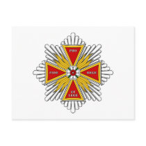 White Eagle Star Cross (Poland) postcards by FlagTshirts White Eagle Star Cross (Poland) postcards