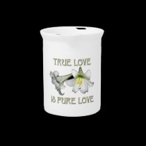 White Easter Lilies: True Love is Pure Love pitchers