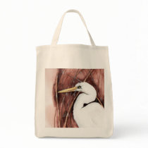 white egret bags