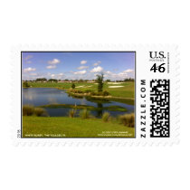 WHITE EGRET ON POND STAMP by skywatcher WHITE EGRET ON POND STAMP