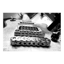 White electric guitar posters