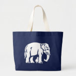 White Elephant Crossing ⚠ Thai Road Sign ⚠ Canvas Bag