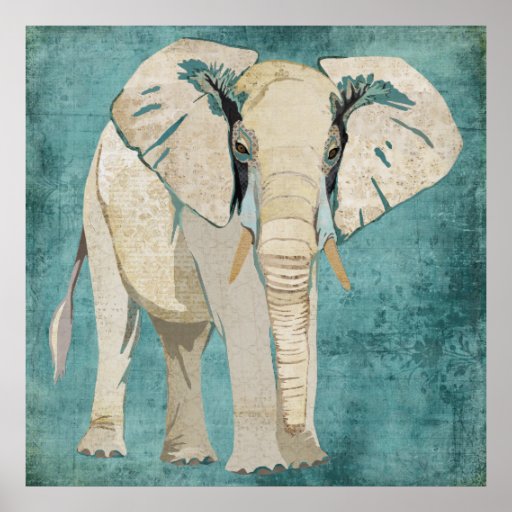 White Elephant Poster Zazzle