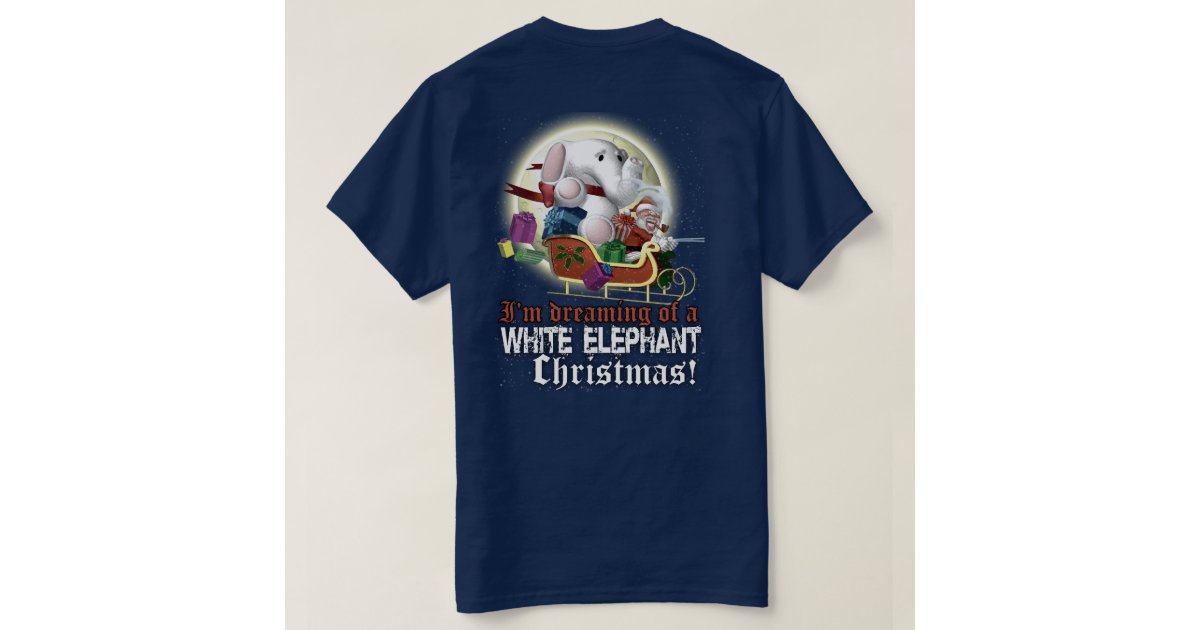 white elephant tshirt