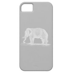 White Elephant Vintage 1800s Illustration iPhone 5 Cases