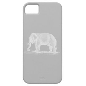 White Elephant Vintage 1800s Illustration iPhone 5 Cases