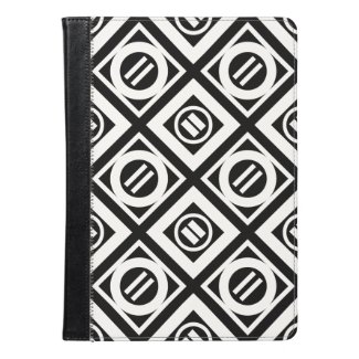 White Equal Sign Geometric Pattern on Black