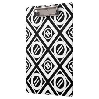 White Equal Sign Geometric Pattern on Black