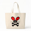 White Evil Rabbit Bunny bags