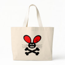 White Evil Rabbit Bunny bags by WhiteTiger_LLC White Evil Rabbit Bunny bags