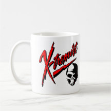 White Extremist Skull Mugs