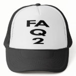 White Fa Q 2 Fuck U 2 hats
