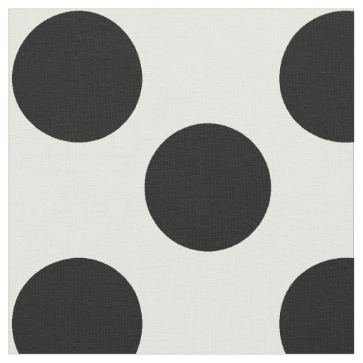 White Fabric With Large Black Polka Dots Zazzle 1024