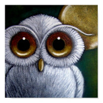 WHITE FANTASY SNOWY OWL Poster posters