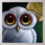 WHITE FANTASY SNOWY OWL Poster posters