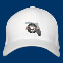 White FCC Embroidered Cap embroidered hats