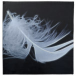 White feather - angelic by nature cloth napkin
