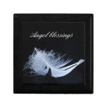 White feather - angelic by nature keepsake box