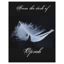 White feather - angelic by nature customized letterhead